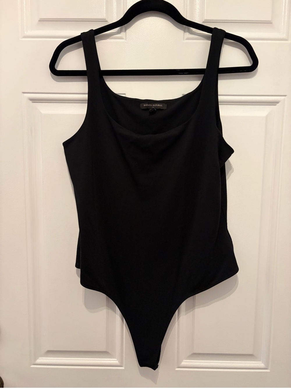 Banana Republic Black Scoop Neck Sleeveless Bodysuit